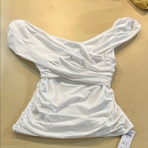 Abercrombie & Fitch White Tank Top